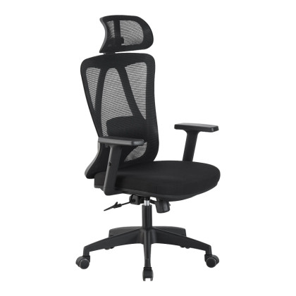 Καρέκλα γραφείου διευθυντή Magida  mesh μαύρο 58.5x66x115-125εκ
