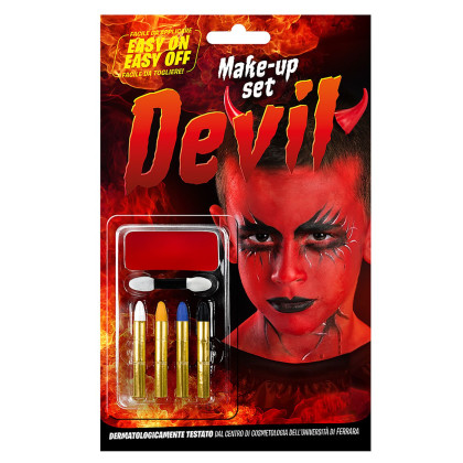 Σετ Βαφής Devil με Μακιγιάζ & 4 Μολύβια  C.T. 9434 5-146