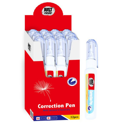 Διορθωτικό Στυλό gel 12ml JustNote 702479 - 12 ΤΕΜ 50-2459