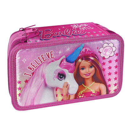 Κασετίνα Γεμάτη Τριπλή Barbie 19,5x12,5x7cm Barbie 1004Ε-2214 50-3144