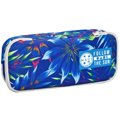 Κασετίνα Βαρελάκι Οβαλ Maui Ferns 23x10x6cm Gim 339-03141 50-3472