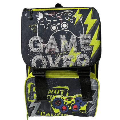Σακίδιο Δημοτικού Game Over 40x28x14cm JustNote 703751 50-3731
