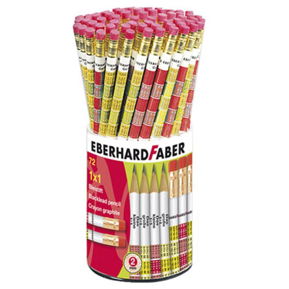 Μολύβι Γόμα Προπαίδεια πακ=72τεμ  Faber 5118-72 60-638