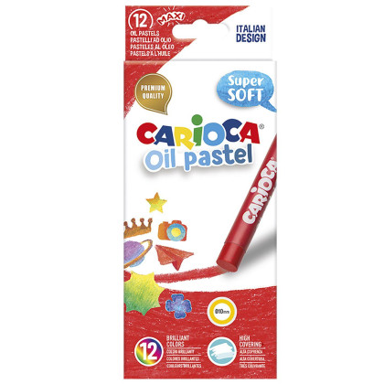 Oil Pastel Carioca σετ=12χρωμ.  Carioca 43277 - 6 ΤΕΜ 60-723