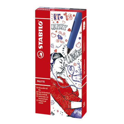 Στυλό Stabilo Palette Τζελ Μπλε 0.7mm  Stabilo - 10 ΤΕΜ 60-751