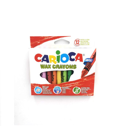 Κηρομπογιές Γίγας Carioca σετ=12χρωματα  Carioca 42369 - 12 ΤΕΜ 60-90