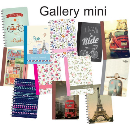 Next gallery 360° τετράδιο mini flexi 8x12εκ. 128σελ. - 12 ΤΕΜ