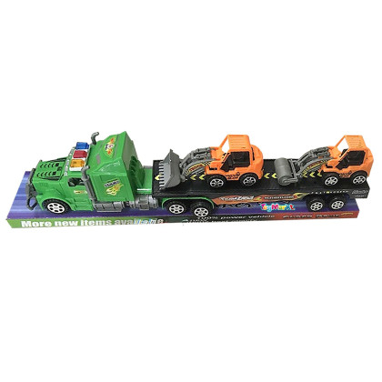 Νταλίκα Friction με 2 Δομικά Οχήματα 43x11x8cm ToyMarkt 902289 70-2269