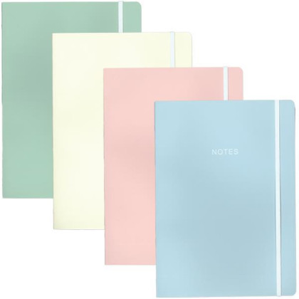 Next τετράδιο smooth pastels flexi 21x29εκ. 2θεμ. 80φ. - 10 ΤΕΜ