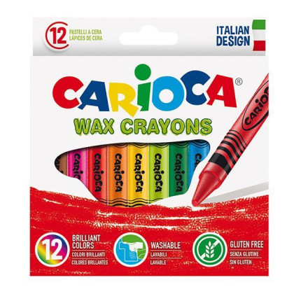 Carioca κηρομπογιές 12 χρωμάτων - 12 ΤΕΜ