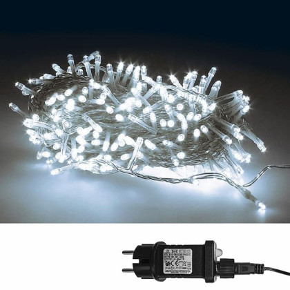 240 Λαμπάκια LED Λευκό Ψυχρό σε Σειρά με Προγράμματα IP44 15m Xmasfest 1132592 93-2572