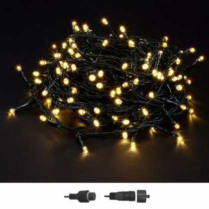 510 Λαμπάκια LED Λευκό Θερμό σε Σειρά με Επέκταση & Προγράμματα Ip44 25,5m (δεν Περιέχεται ο Μετασχηματιστής) Xmasfest 1133503 93-3483