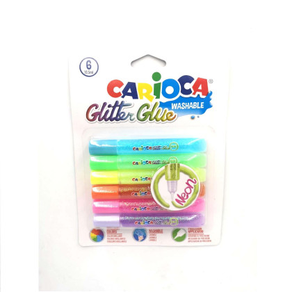 Κόλα Glitter Fluo σετ=6τεμ Carioca 6x10.5ml Carioca 42111 96-408