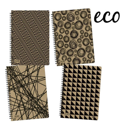 Next eco τετράδιο σπιράλ 21x29εκ. 3θεμ. - 10 ΤΕΜ