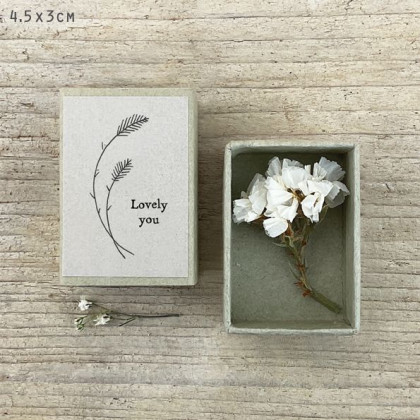 Σπιρτόκουτο αποξ. λουλούδια 4,5εκ. - Lovely you