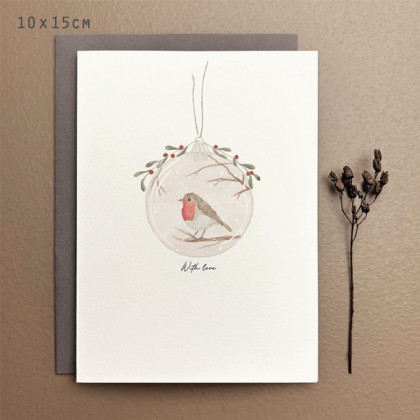 Κάρτα Bauble - With love