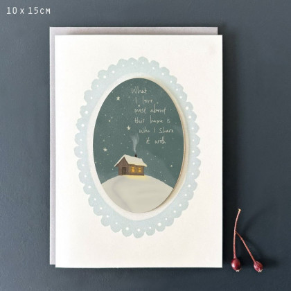 Κάρτα Starry night-Love most about this home