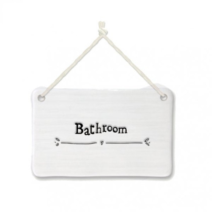 Πορσελάνινη επιγραφή - Bathroom