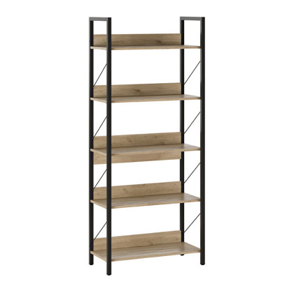 Βιβλιοθήκη Connect  χρώμα florida oak 73x35x172εκ.