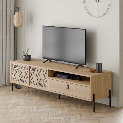 Έπιπλο τηλεόρασης Dionysos  χρώμα sapphire oak 170x45x48,6εκ.