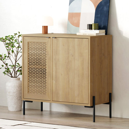 Μπουφές Naive  χρώμα sapphire oak 80x40x80εκ.