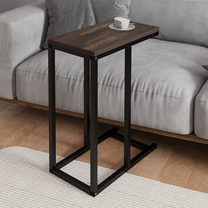 Τραπεζάκι βοηθητικό Agiro  χρώμα rustic καρυδί 45,7x25,5x62,9εκ.