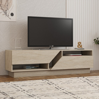 Έπιπλο τηλεόρασης Koza  χρώμα travertine 160x40x45εκ.