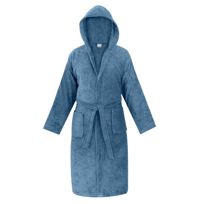 Μπουρνούζι με κουκούλα OLIA DENIM BLUE MADI