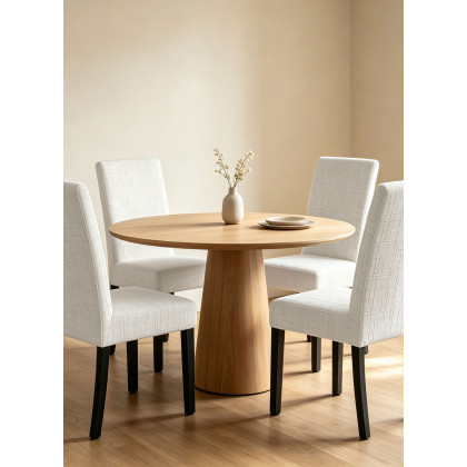 Ελαστικά καλύμματα τραπεζαρίας VEYRA BEIGE Μπεζ Σετ ελαστικά καλύμματα τραπεζαρίας έξι τεμαχίων MADI