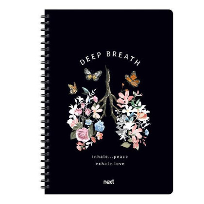 Next trends deep breath τετράδιο σπιράλ 3 θέματα 105 φύλλα 21x29εκ. - 3 ΤΕΜ