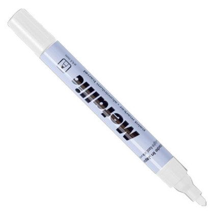 Centropen μαρκαδόρος ανεξίτηλος μεταλ. λευκός 1,5-2,5mm - 10 ΤΕΜ