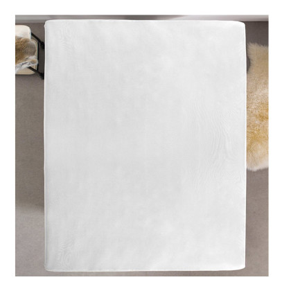 Διπλό Σεντόνι Dubbel Jersey με Λάστιχο 140 x 200 x 30 cm Χρώματος Λευκό Dreamhouse 8717703801590