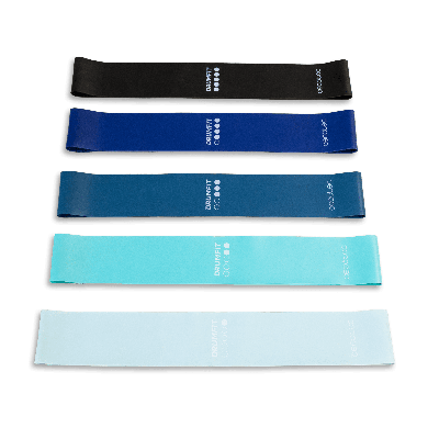 CECOTEC  Σετ Ταινιών Αντίστασης DrumFit - 5 Ελαστικές Ταινίες Λατέξ με Διάφορα Επίπεδα Αντίστασης και Τσάντα Μεταφοράς  CEC-07125