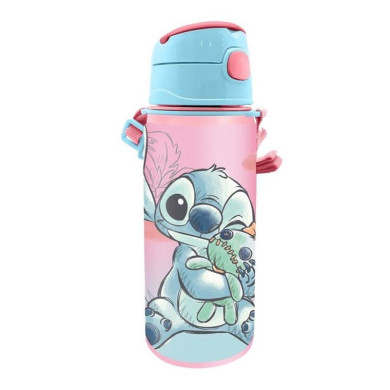 Παγούρι αλουμινίου Stitch με λουράκι 600ml