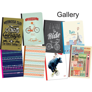 Next gallery 360° τετράδιο flexi 21x29εκ. 2θεμ. 128σελ. - 10 ΤΕΜ