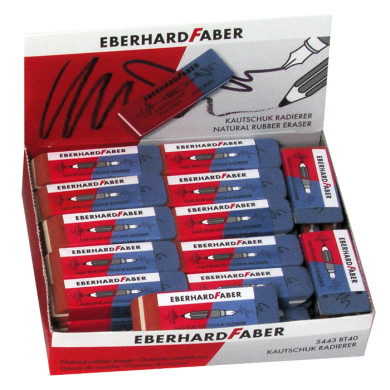 Γόμα Faber πακ=40τεμ Δίχρωμη  Faber 5854-43 50-1556
