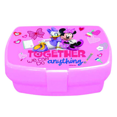 Δοχείο Φαγητού Πλαστικό Minnie 16,5x12,5x6cm 600ml Disney 4401-2-7725 50-2489
