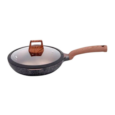 Αντικολλητικό τηγάνι με καπάκι - 2.7L - CA004-CD24-Black - DSP - 569426