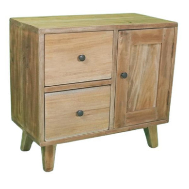 Κομοδίνο Nextdeco Tribeca ανακυκλωμένο ξύλο teak Υ55x30x60εκ.