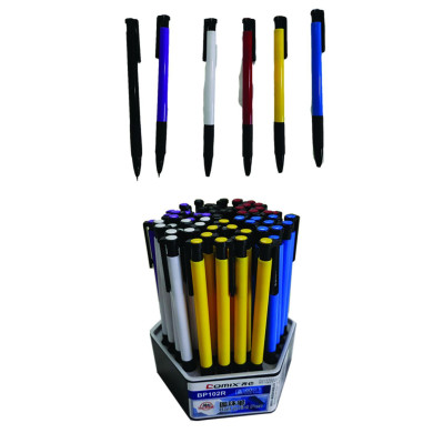 Στυλό Μπλε Μονόχρωμα Ballpoint  JustNote 80803 - 50 ΤΕΜ 60-783