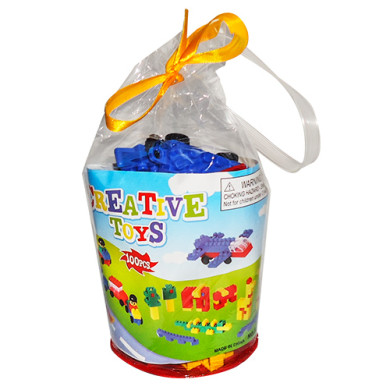 Τουβλάκια Σακουλάκι 100τεμ. 3+ Ετών 16x10cm ToyMarkt 9586 75-66