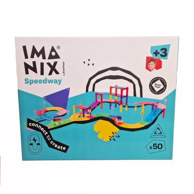 Imanix Μαγνητικό Παιχνίδι Κατασκευών Αυτοκινητόδρομος 50 τμχ.