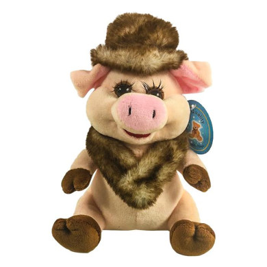 Γουρουνίτσα με Καπέλο και Γουνάκι 17cm ToyMarkt 99430 79-410