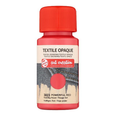 TALENS ΧΡΩΜΑ TEXTILE OPAQUE 3023 POWERFUL RED 50ML - 4 ΤΕΜ