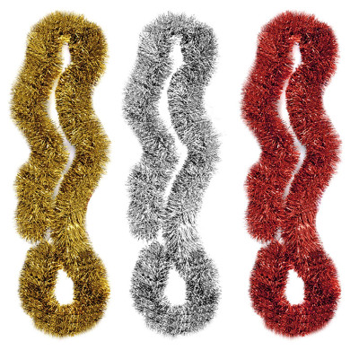 Γιρλάντα Κλασσική Tinsel ø:11cm Y:2m Xmasfest 1131020 - 12 ΤΕΜ 93-1000