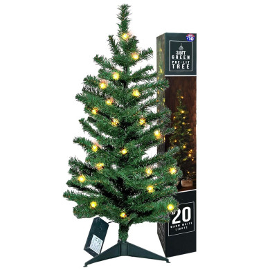 Δέντρο με 20LED Μπαταρίας 100cm Xmasfest 1134006 93-3986