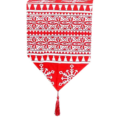Runner Διακόσμησης Τραπεζιού Ταγάρι 180x34cm Xmasfest 1134254 93-4234