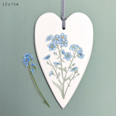 Ετικέτα καρδιά αγριολούλουδο 7εκ.-Forget me not