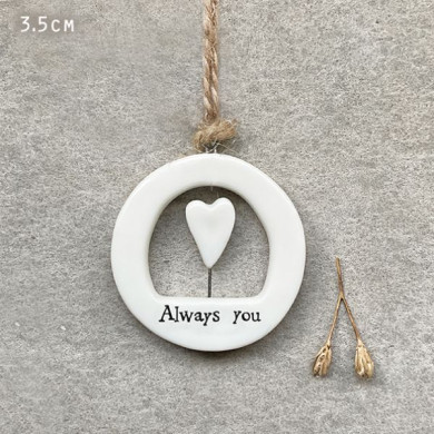 Πορσελάνινος κύκλος 3,5εκ. - Always you