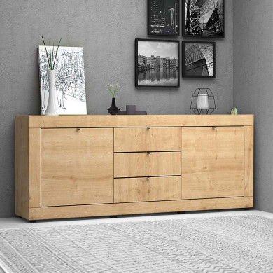 Μπουφές Ocean  χρώμα φυσικό οξιάς 210x45x86εκ.